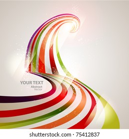 Abstract vector line