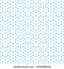 Abstract Vector Line Art Pattern Background Design. Stock Illustration.