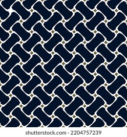 Abstract Vector Line Shape Geometric Motif Basic Pattern Continuous Ornate Background. Modern Geo Fabric Design Textile Swatch Ladies Dress, Man Shirt All Over Block Print. Blue White Colours Palette,