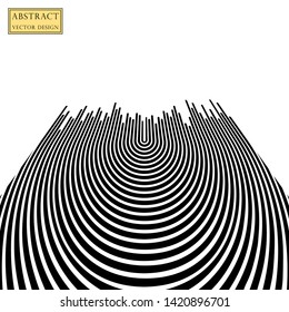 Abstract vector line of traffic. Stripes illustration banner, poster monochrome style. Template with the ability to overlay. Space for text. Isolated light background.