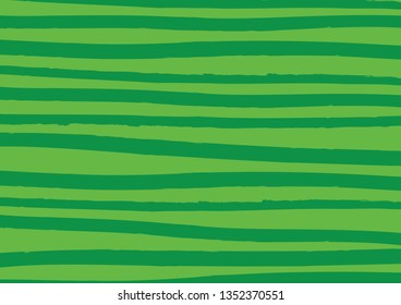 Abstract vector lines background. Green palette dry brush stroke lines.