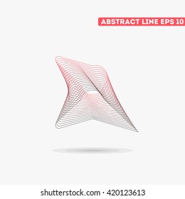 Abstract vector lines. Vector illustration.