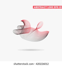 Abstract vector lines. Vector lines. Abstract vector illustration.