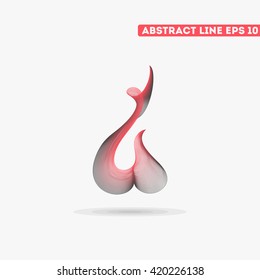 Abstract vector lines. Vector lines. Abstract vector illustration.