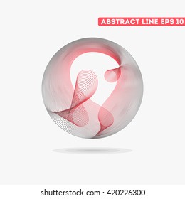 Abstract vector lines. Vector lines. Abstract vector illustration.