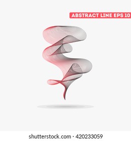 Abstract vector lines. Vector lines. Abstract vector illustration.