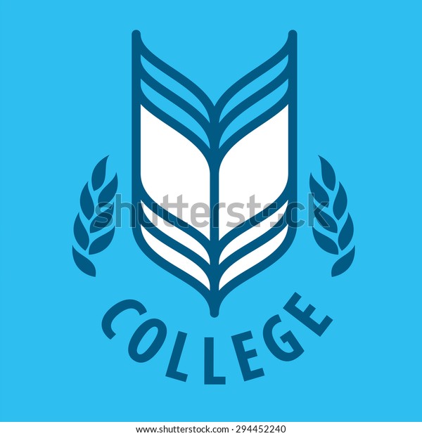 Abstract Vector Logo Book College Stock Vector (Royalty Free) 294452240 ...