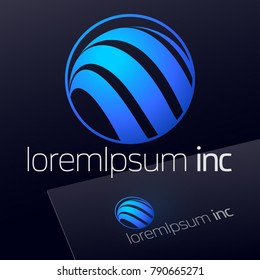Abstract Vector Logo for Business, Technology, Corporation.