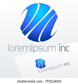 Abstract Vector Logo for Business, Technology, Corporation.
