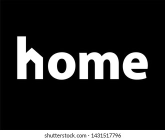 Abstract vector logo combines the house and the letter N. Build any house.