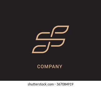 Abstract vector logo in a contemporary style.