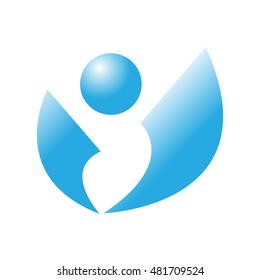 Abstract Vector Logo Design , Angel wing