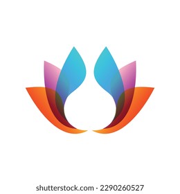 diseño de logotipo vectorial abstracto, concepto colorido, simple y moderno
