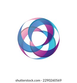 abstract vector logo design, colorfull, simple, and modern concept