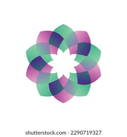 diseño de logotipo vectorial abstracto, color completo, sencillo, concepto minimalista, logotipo de plantilla.