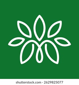 abstract vector logo design leaf,flower,spa logo,beauty symbol,yoga,line,background,emblem,style,growth,environment,shape,identity,logotype,business