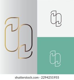 diseño abstracto del logotipo vectorial, concepto lujoso, elegante, sencillo y claro.