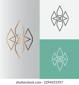 diseño abstracto del logotipo vectorial, concepto lujoso, elegante, sencillo y claro.