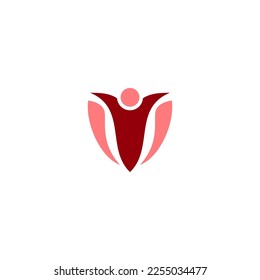 diseño de logotipo vectorial abstracto para personas y colección de logotipos familiares también logotipo de estado
