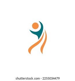 diseño de logotipo vectorial abstracto para personas y colección de logotipos familiares también logotipo de estado