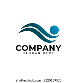 Resumen del diseño vectorial del logotipo vectorial. Firmar para negocios