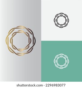 abstract vector logo design, simple and elegant look concept.