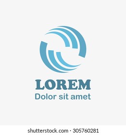 Abstract vector logo design. Abstract sphere vector logo design for business. Abstract symbol icon. Abstract circle logotype