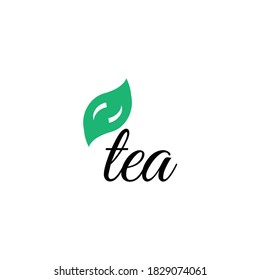 Abstraktes Vectorlogo-Design für Tea Shop.Tea Logo-Design. Einfaches und einzigartiges Konzept