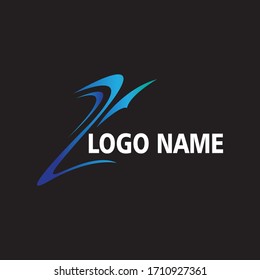 Abstract Vector Logo Design Template. Creative Wavy Concept Icons