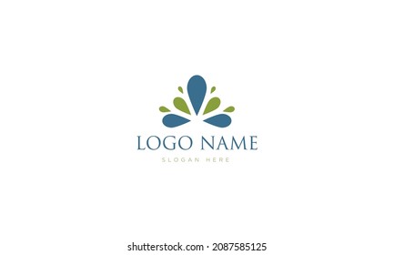 Plantilla de diseño del logotipo del vector abstracto.