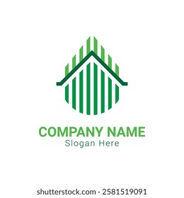 Abstract vector logo design template. Real estate logo.