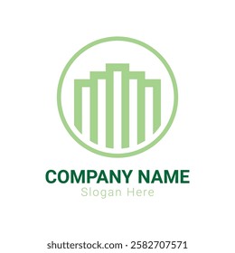 Abstract vector logo design template. Real estate logo.