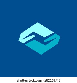 Abstract vector logo design template