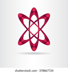 Abstract vector logo design template.