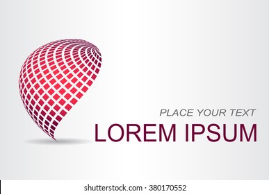 Abstract vector logo design template.