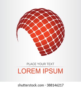 Abstract vector logo design template.