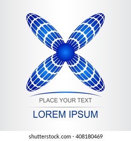 Abstract vector logo design template.