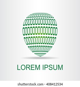 Abstract vector logo design template.