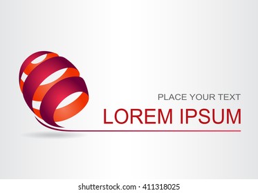 Abstract vector logo design template.