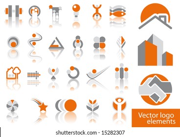 Abstract vector logo element illustrations