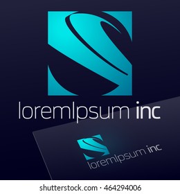 Abstract vector logo. Emblem for Business, Technology, Corporation