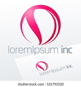 Abstract vector logo. Emblem for Media, Fashion, Cosmetics
