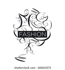 Abstract vector logo fashion patterns