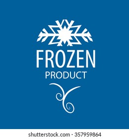 Abstract vector logo frost and patterns. Design element