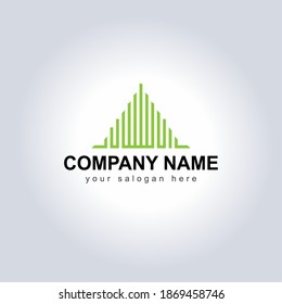 Abstract vector logo icon Company Name and Slogan. Design Dynamic Shaped logo Template for your brand. Creative logo concepts with Icon symbol. Business name with Tagline 