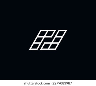 icono del logotipo vectorial abstracto parece tecnología y ciencia modernas y sencillas