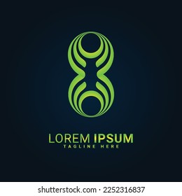 abstract vector logo illustration design