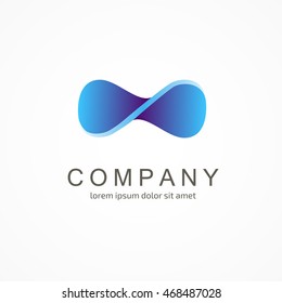 Abstract Vector Logo. Infinity Concept Icon