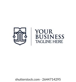 Abstract vector logo with letters C, C and A