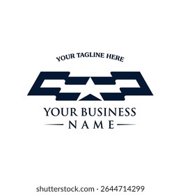 Abstract vector logo with letters C, C and A